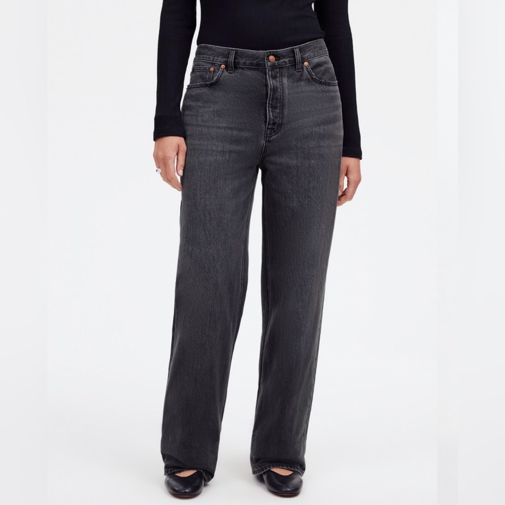 Madewell Women's Gray Straight Leg Jeans
